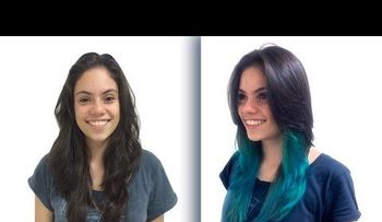 Cómo hacer las mechas californianas Azul o Verde? (VIDEO)