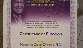 PLD decide celebrar el 14 de julio VIII Congreso Norge Botello