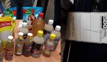 DNCD detiene a dos peruanos y les ocupó 17 envases plásticos con droga líquida