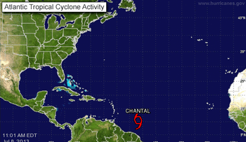 Chantal se fortalece mientras se acerca a RD: emiten alerta verde