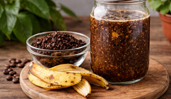Café usado con cáscara de banana: truco casero con múltiples usos