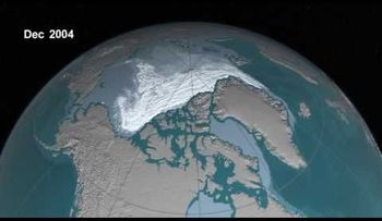 30 años de reducción del hielo ártico en un video timelapse de la NASA