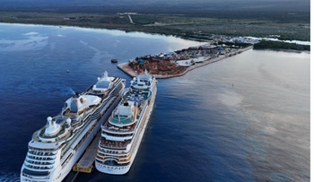 Abinader celebra llegada de dos cruceros a Pedernales