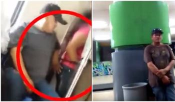 Mujer sometió a acosador que le tocó el trasero cuando esperaba a su hijo 