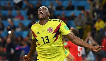 Yerry Mina, el más joven de los cinco futbolistas que más sorprendieron en el Mundial Rusia 2018,