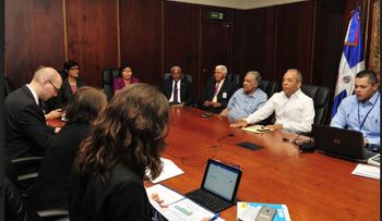 CDEEE presenta informe de gestión a misión del FMI 