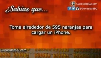 Video: Toma alrededor de 595 naranjas para cargar un iPhone
