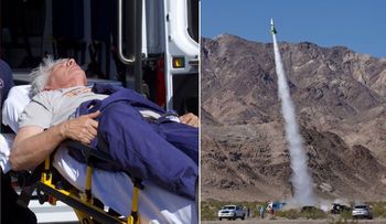 El accidentado vuelo del cohete casero del "científico" que cree que la Tierra es plana