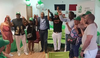 Dirigentes del PRM en Alcalá de Henares, España, se juramentan en la Fuerza del Pueblo