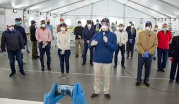 Abinader entrega en La Vega el primero de 5 hospitales para ayudar a controlar el COVID-19