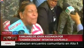 Familiares de mujer y niños asesinados intentan linchar a Víctor Portorreal (El metálico)