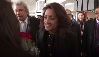 Primera Dama llega a New York para honrar a la virgen de la Altagracia