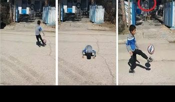 Video viral del niño iraní de 7 años 
