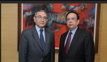Valdez Albizu intercambia impresiones con Embajador de México sobre crecimiento economía de RD