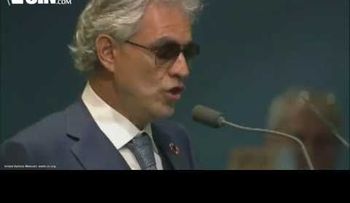 Andrea Bocelli deleita a autoridades en Asamblea General de la ONU