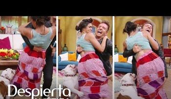 Francisca Lachapel mordida por un perro en â??Despierta Américaâ??