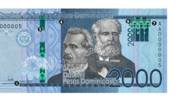 Banco Central emite billetes de RD$2,000 del año 2025