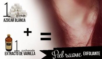Exfoliante casero de azúcar morena y vainilla