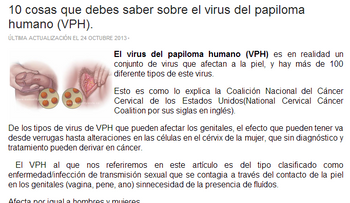 3 cosas para evitar virus del papiloma humano