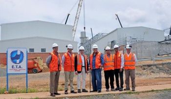 Isa Conde visita proyecto de Ciclo Combinado en Los Mina