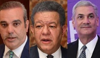 Abinader 43%, Gonzalo 32% y Leonel 17%, según encuesta DATAMARKET