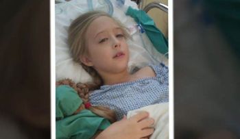 Niña de ocho años lucha contra el cáncer de seno