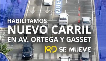 DIGESETT e INTRANT estrenan carril en la Ortega y Gasset para mejorar la movilidad