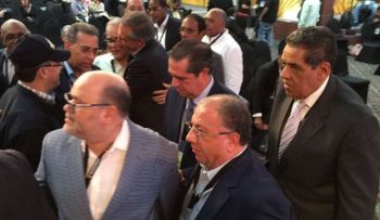 Comisión del PLD en el salón de prensa de la JCE 