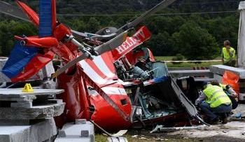 Accidente de helicóptero deja 4 muertos en Suiza