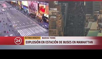  Explosión en estación de buses de Manhattan, New York