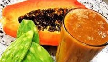 Pierde peso y limpia tu colon con este batido de lechosa y nopal (tuna) 