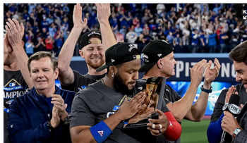 Vladimir Guerrero Jr. busca ganar la Serie Mundial para su padre