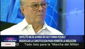 Hipólito: No hay forma de modificar Constitución para reelección de Danilo 