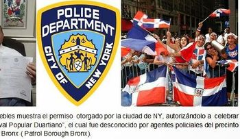 Policías precinto 48 Bronx trataron boicotear â??Parada Dominicanaâ? y prohibieron celebración â??Festival Duartianoâ?