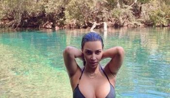 Kim Kardashian está de vacaciones en República Dominicana