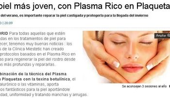 Terapia rica en plaquetas para lucir siempre joven