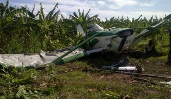 Cae una avioneta en Mao y el piloto resulta herido
