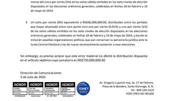 JCE recibe Resoluciones No. 15-2025 y 16-2025 para su conocimiento y aplicación