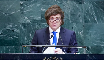 Milei acusa a la izquierda de violencia política y critica a la ONU