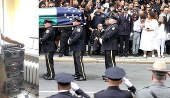 Dominicano Julien Rodríguez en NY pone música alta cerca funeral de agente asesinada