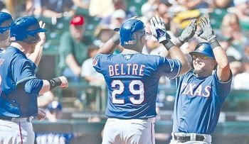 Beltré remolca una y anota otra en paliza de Texas sobre Seattle