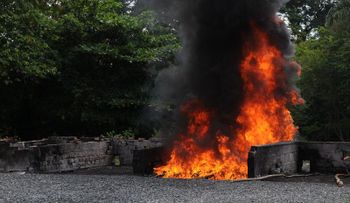 Procuraduría incinera 146 kilos de drogas