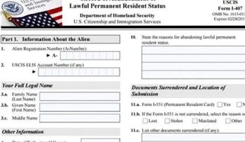 Residentes de USA viven situación tensa; exhortan no firmar formulario I-407 porque serían deportados