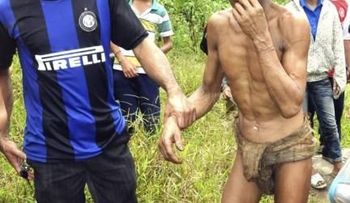 Padre e hijo vivían en la jungla al estilo 