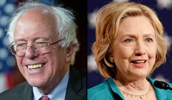 Clinton supera a Sanders  por la mínima