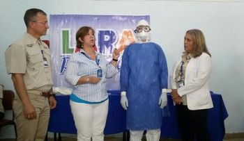 10 trajes de bioseguridad contra ébola llegan a Lara