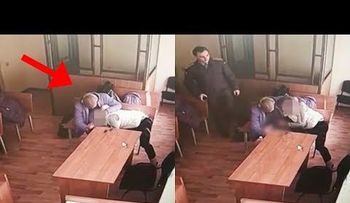 IMAGENES PUEDEN RESULTAR SENSIBLES 18: Captan pareja en un tribunal 