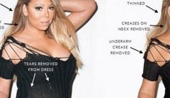 Los fans acaban a Mariah Carey por un Photoshop