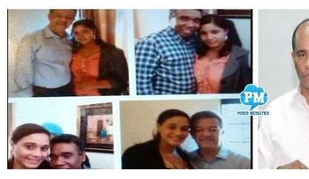 Leonel y Félix Bautista con alegados familiares de Quirino