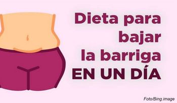 La dieta para bajar la panzota y dejarla lisa en una sola noche